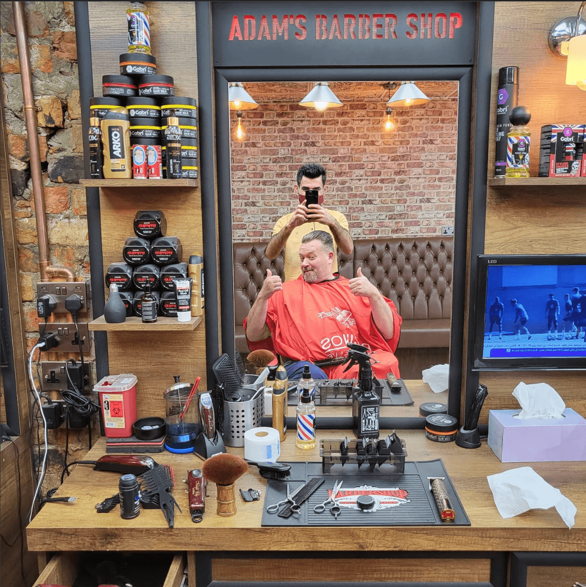 Adam's Barber Shop haircut