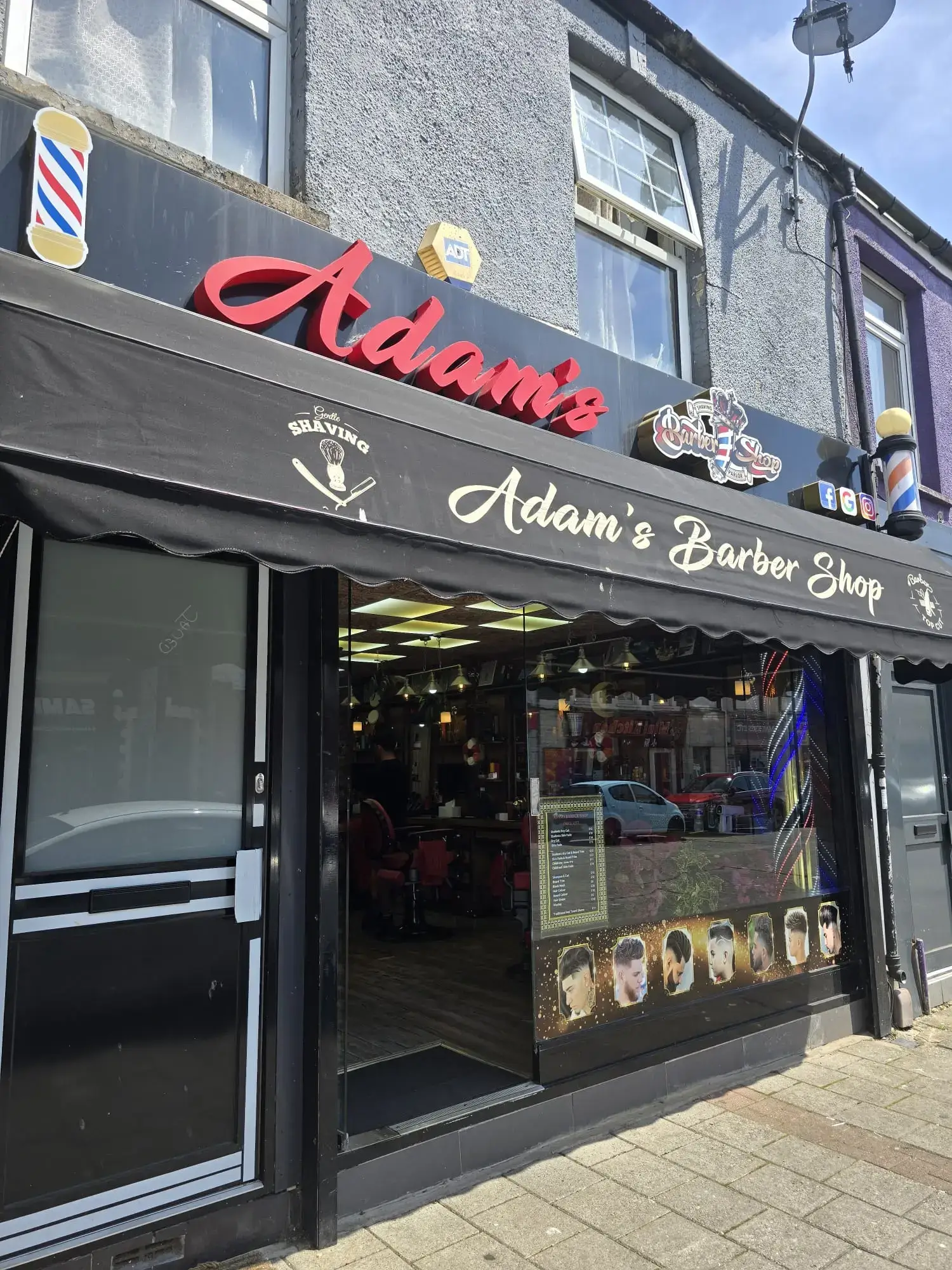 Adam's Barber Shop Presence site image